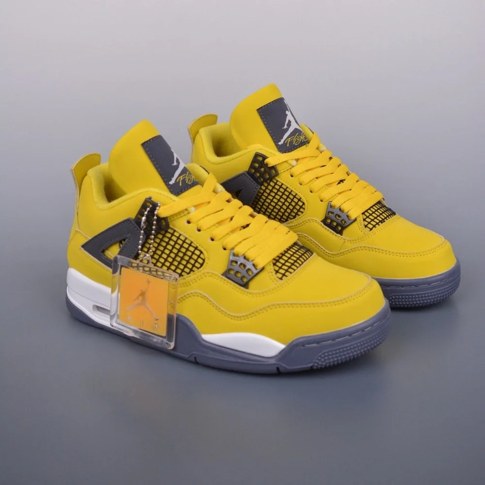 Jordan Yellow and Black Men's Shoes - Picture 2 of 5